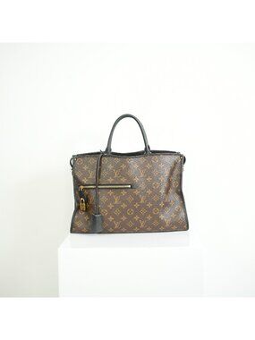 Louis Vuitton Popincourt MM Monogram Bag w/ Gold Padlock full set